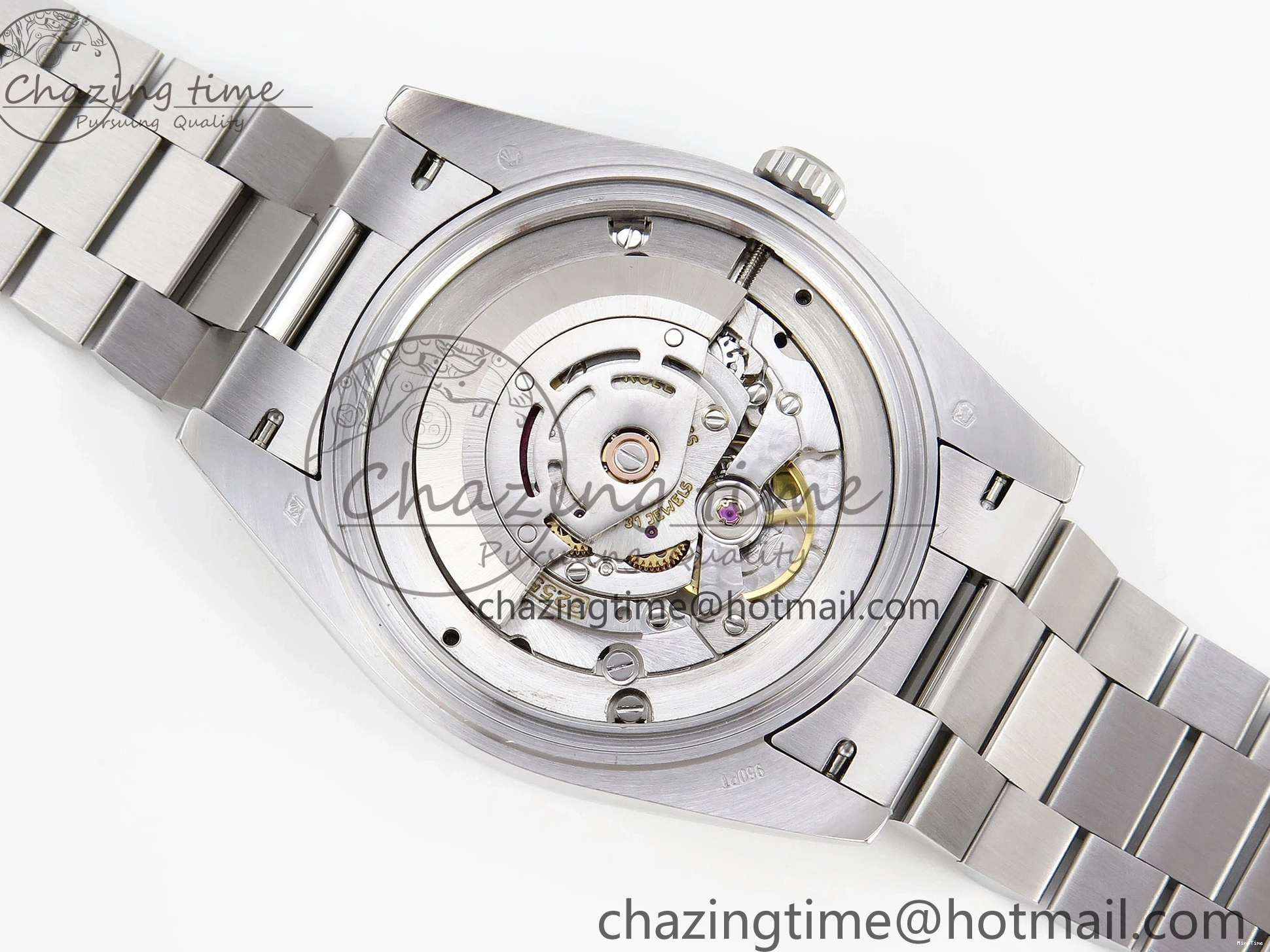 MiroTime 0328 ComfortFit DayDate 40 SS GSF Gain Weight Gray Stick Dial on President Bracelet A 1927